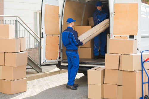 House removal team helping with a local move in Beddington