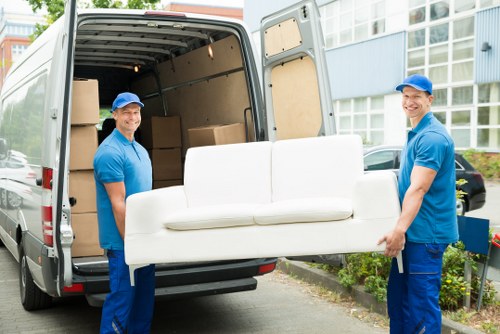 Moving boxes and household items with a van service in Beddington