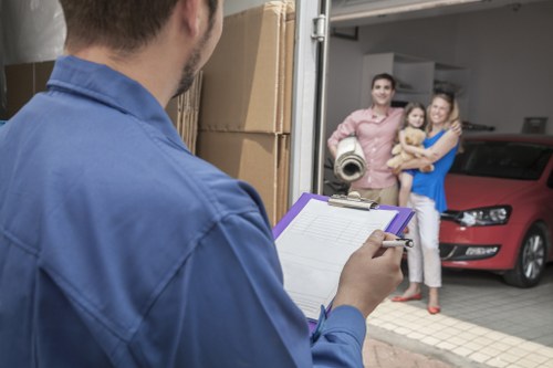 Removal team handling a home move in Beddington