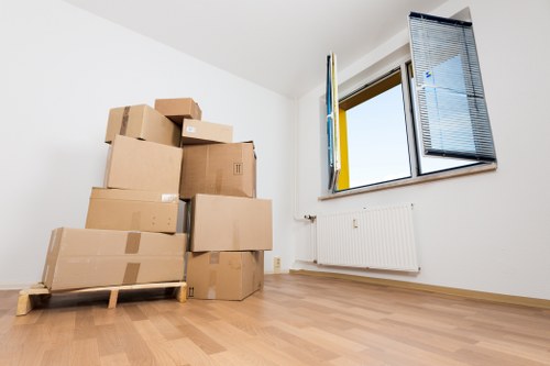 Commercial moving team planning a business relocation in Beddington