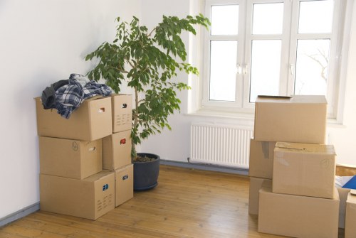 Careful furniture loading for a local move in Beddington
