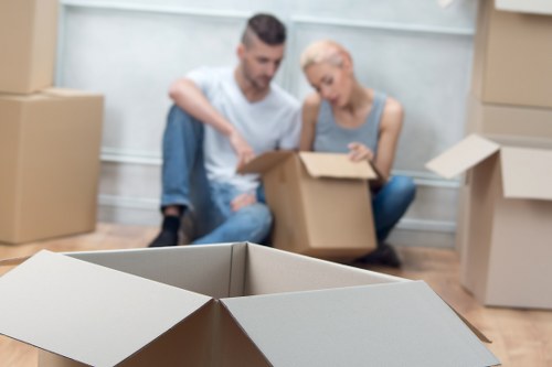 Van service handling boxes and household items in Beddington