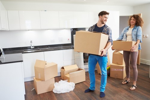 Local moving truck prepared for residential and commercial moves in Beddington
