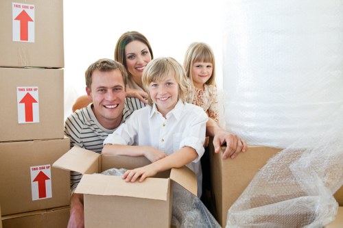Commercial moving team working in Beddington
