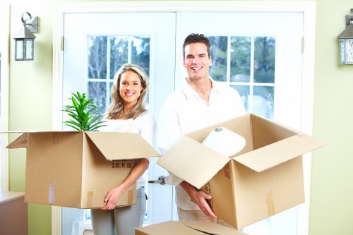 House moving team loading furniture for a Beddington relocation